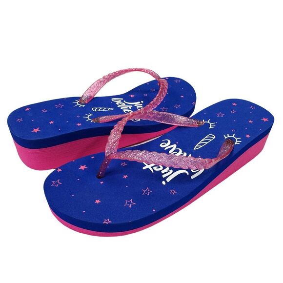 dELiA*s Just Believe Flip Flop Sandals - Size 7 - Picture 4 of 7